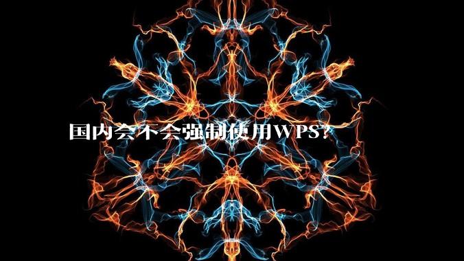 国内会不会强制使用WPS？